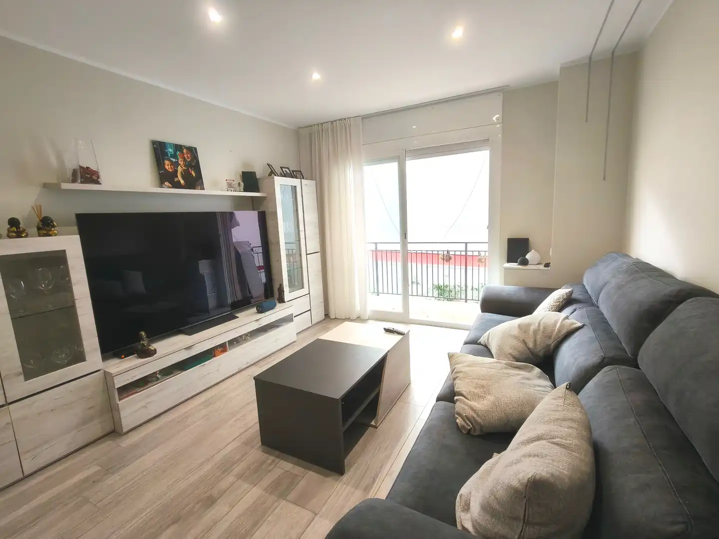 Sala de estar de Piso en venta en Arenys de Mar con Aire acondicionado, Calefacción y Parquet