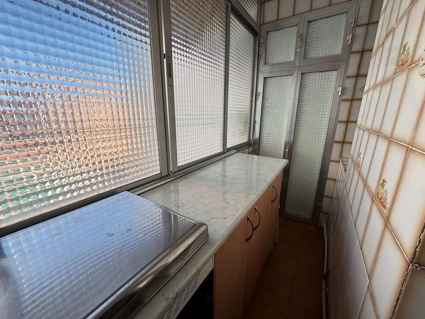 Kitchen of Flat for rent in Madrid  with Heating, Terrace and Alarm