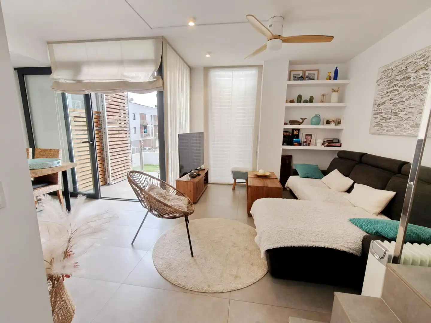 Sala de estar de Apartamento en venta en Palamós con Terraza
