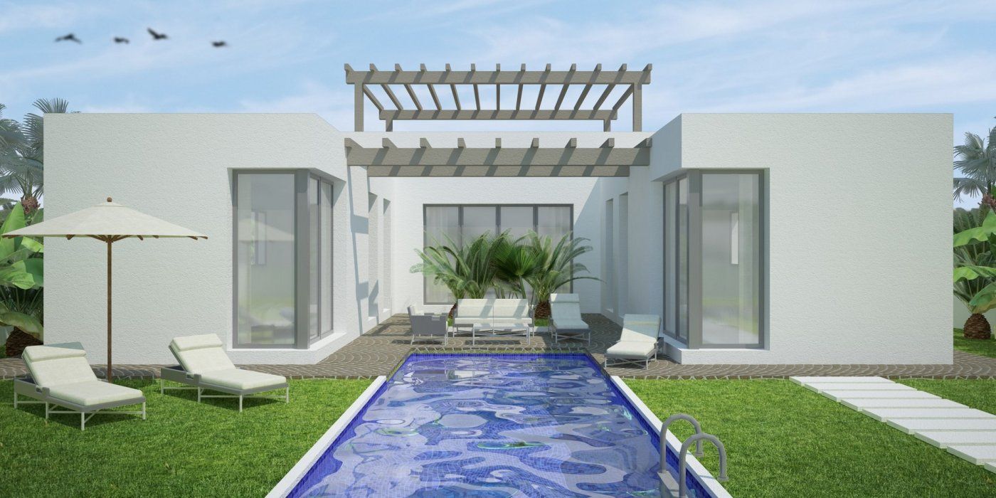 Piscina de Casa o xalet en venda en Benijófar amb Jardí privat, Terrassa i Piscina