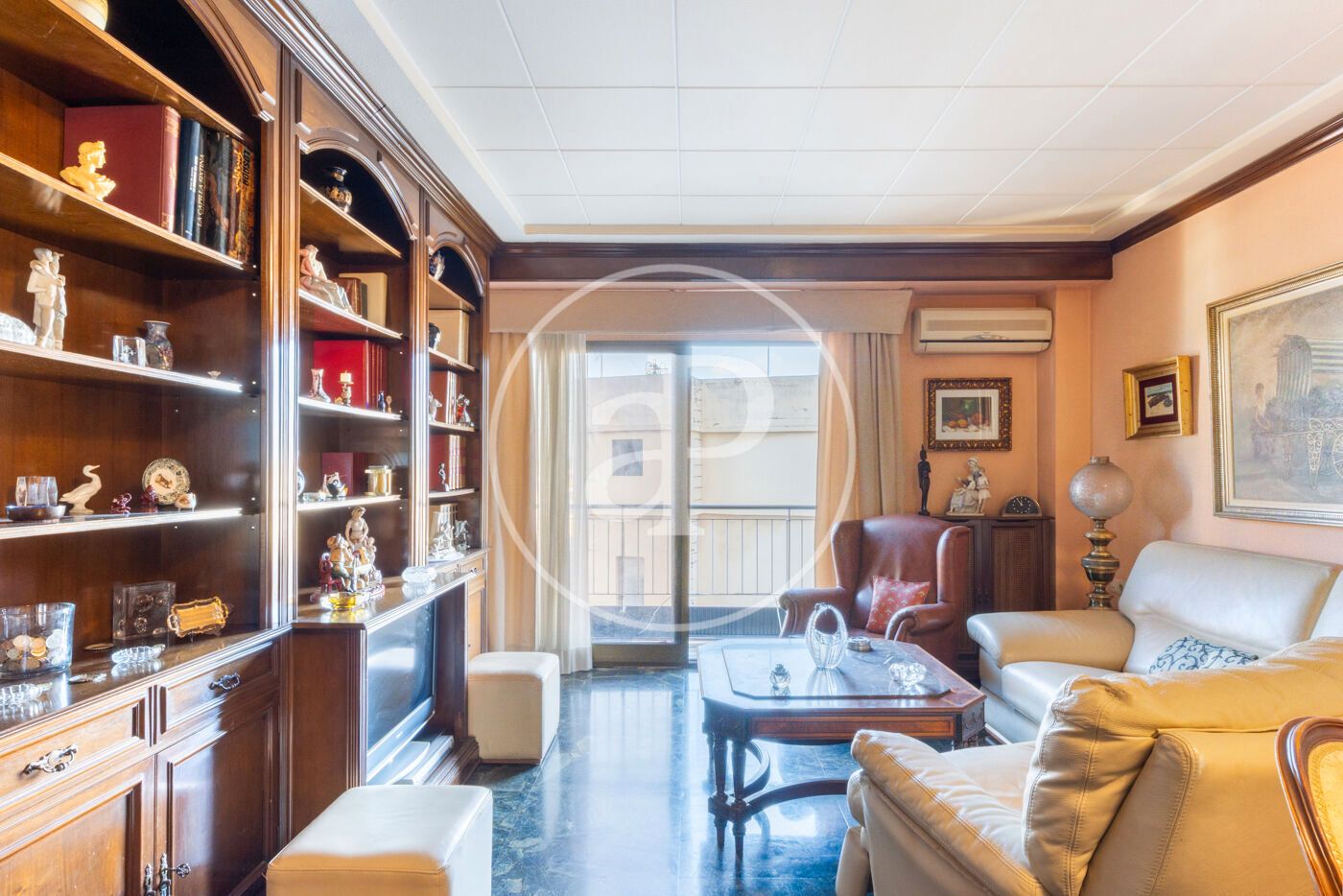 Sala d'estar de Pis en venda en  Valencia Capital amb Aire condicionat, Calefacció i Balcó