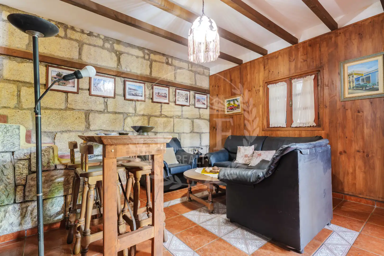 Sala de estar de Casa o chalet en venta en La Matanza de Acentejo con Jardín privado, Terraza y Piscina