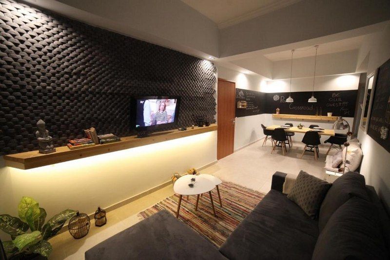 Sala d'estar de Pis de lloguer en Sabadell amb Aire condicionat, Moblat i TV