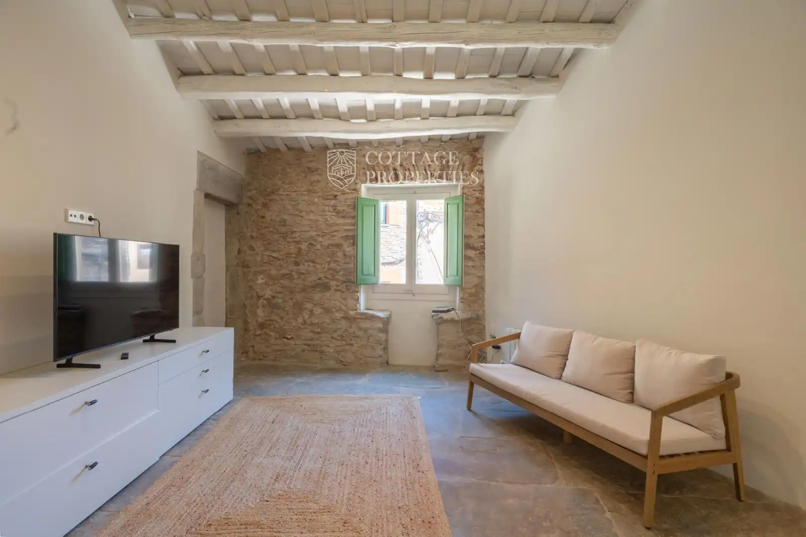 Sala de estar de Finca rústica en venta en Gualta con Aire acondicionado, Calefacción y Terraza