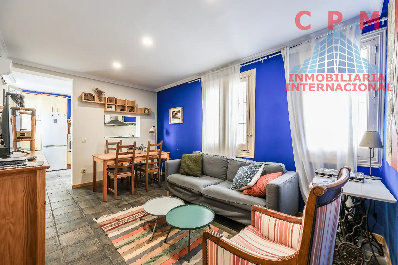 Sala de estar de Piso de alquiler en Madrid con Aire acondicionado, Calefacción y Parquet