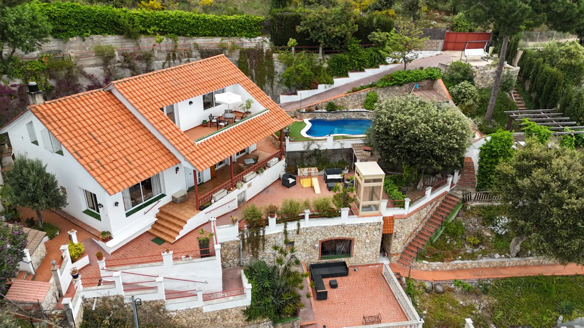 Terraza de Casa o chalet en venta en Arenys de Munt con Calefacción, Jardín privado y Terraza