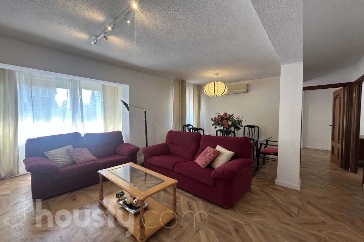 Living room of Flat to rent in  Madrid Capital  with Air Conditioner, Heating and Terrace
