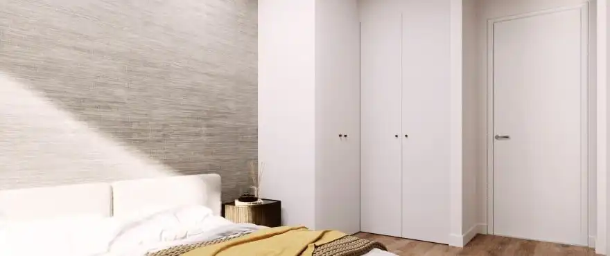 Dormitori de Apartament en venda en Santa Pola amb Aire condicionat, Jardí privat i Parquet