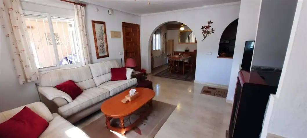 Sala d'estar de Casa o xalet en venda en Mazarrón amb Aire condicionat, Calefacció i Jardí privat