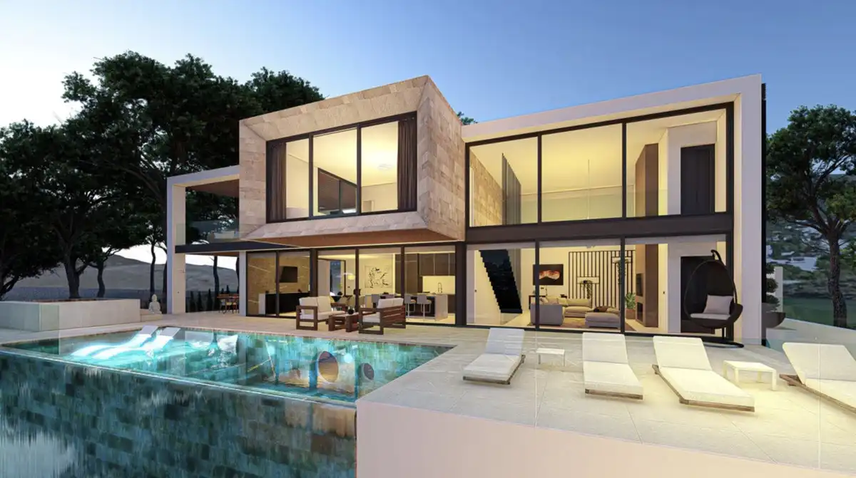 Exterior view of Houses for sale in Mijas  with Air Conditioner, Private garden and Terrace