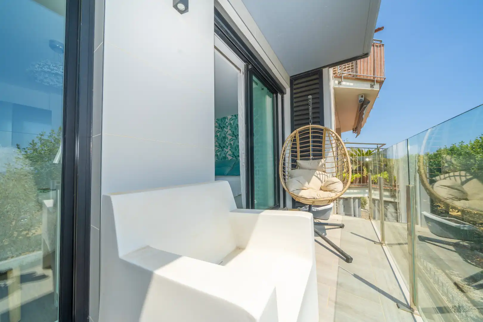 Terrasse von Dachboden zum Verkauf in Calella mit Klimaanlage, Terrasse und Schwimmbad