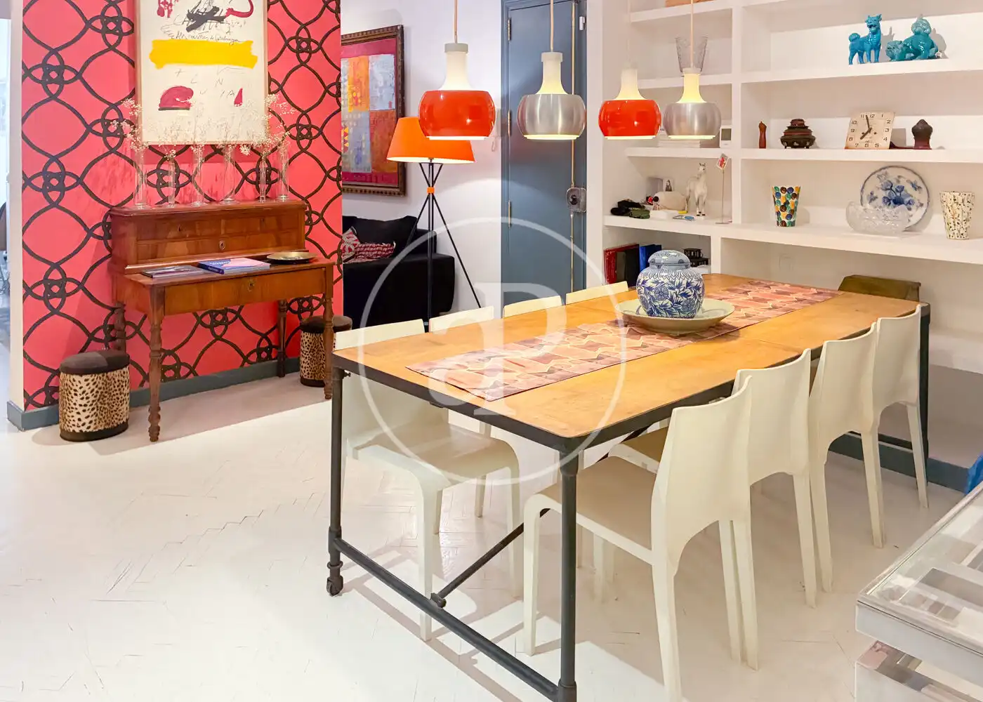 Dining room of Flat for rent in Madrid  with Heating and Furnished