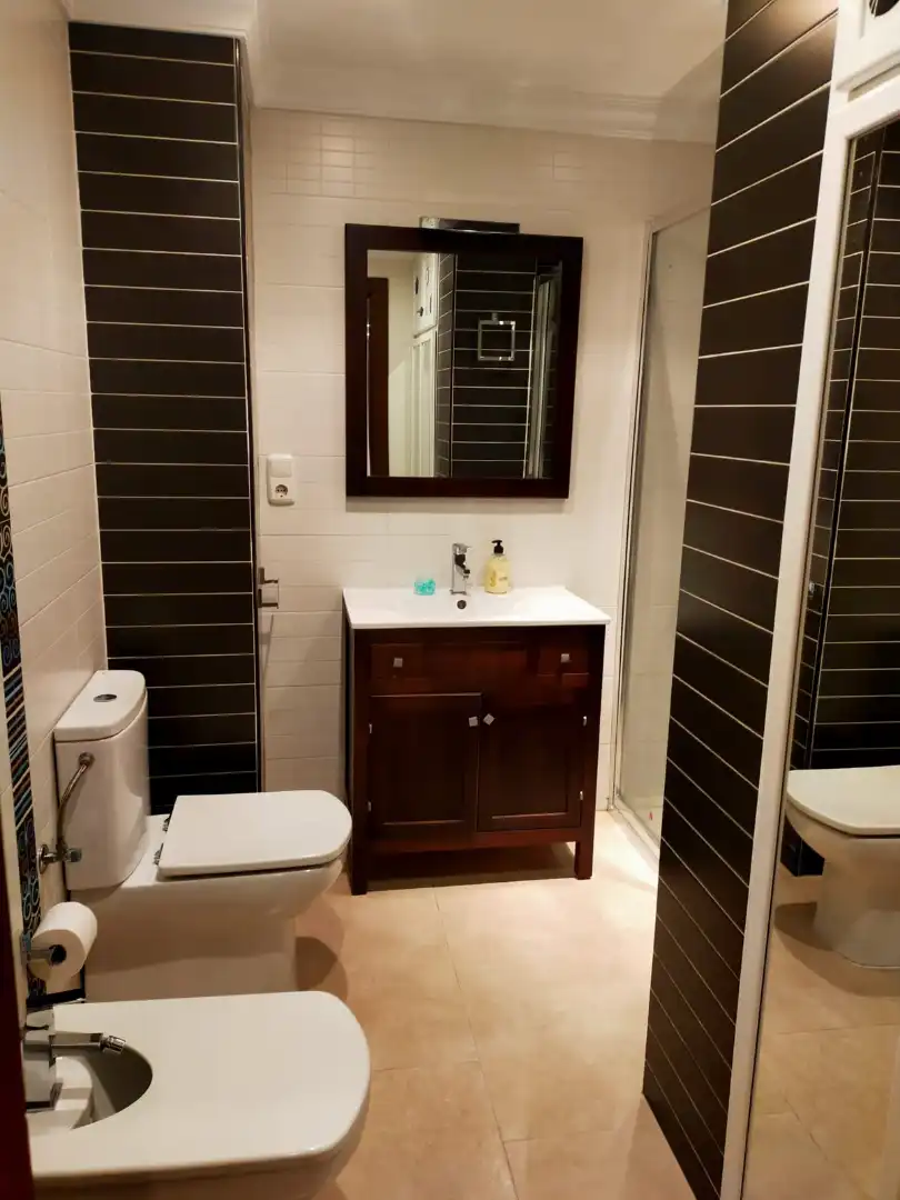 Baño de Piso de alquiler en Málaga con Aire acondicionado, Amueblado y Horno