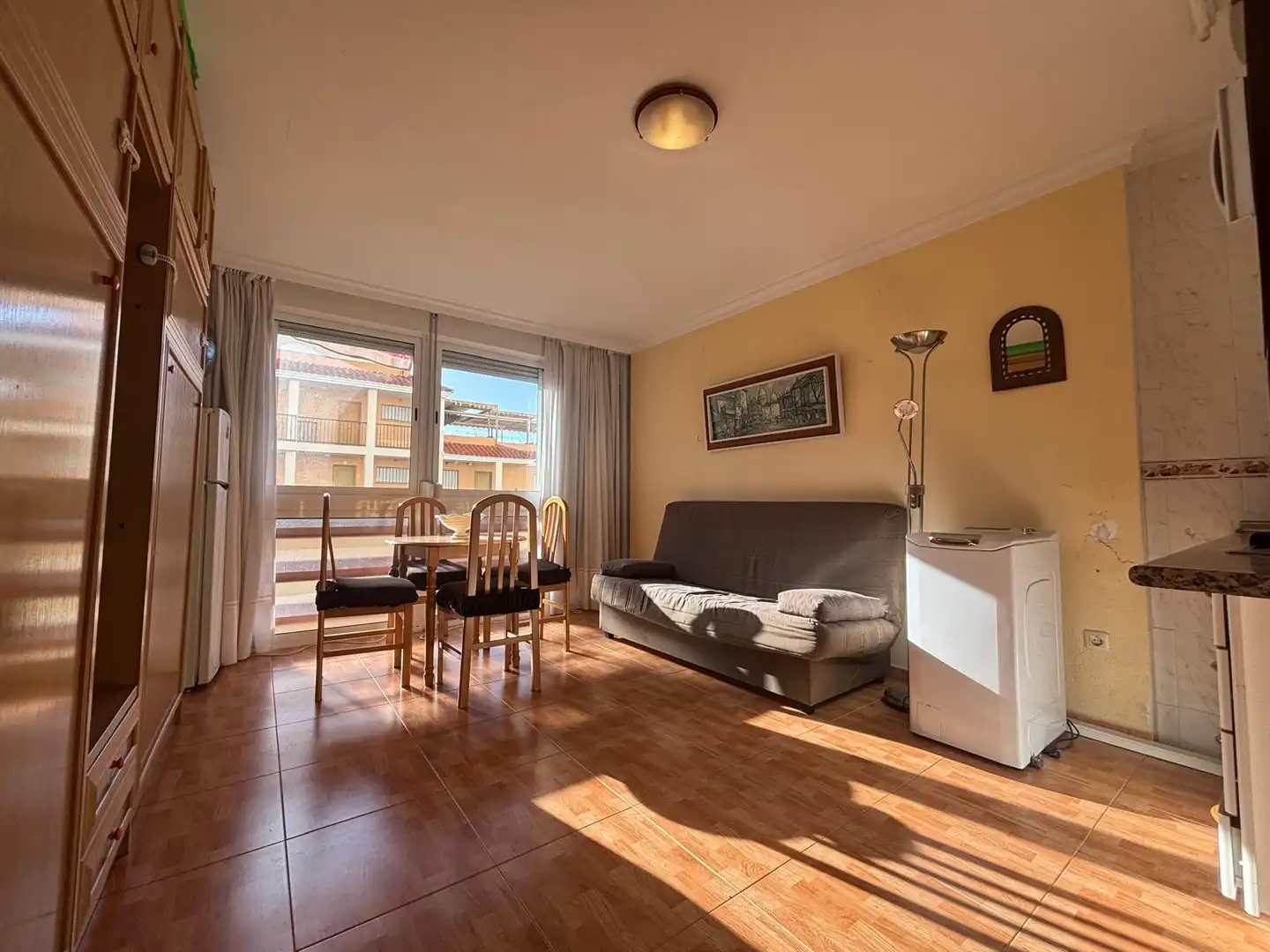 Sala d'estar de Estudi en venda en Benalmádena amb Moblat i Piscina comunitària