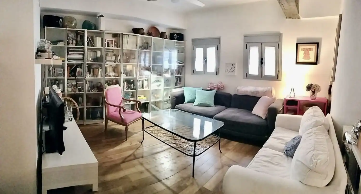Wohnzimmer von Wohnung zum Verkauf in Sevilla mit Klimaanlage, Heizung und Terrasse