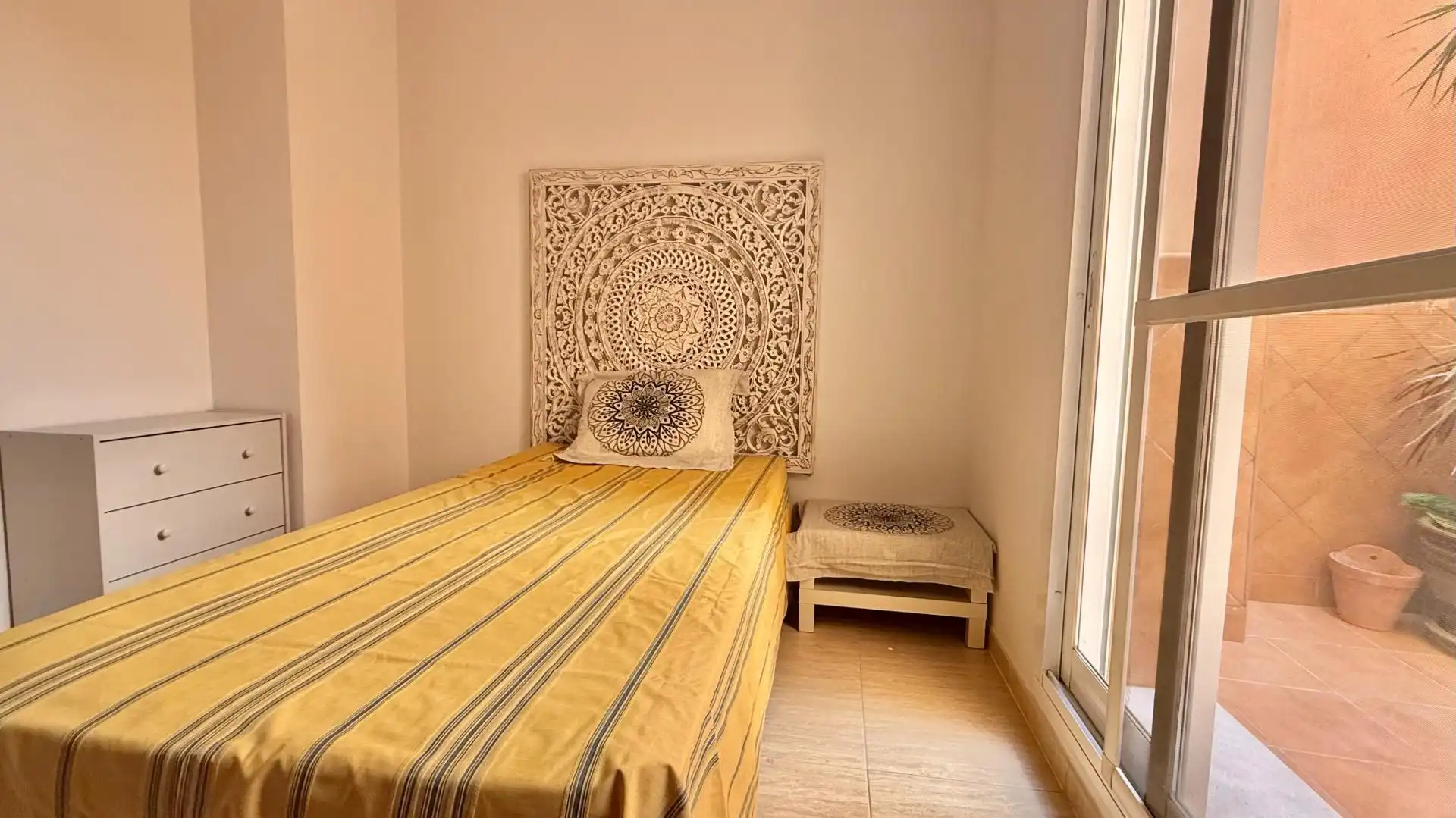 Schlafzimmer von Wohnung zum Verkauf in Mijas mit Klimaanlage, Terrasse und Möbliert