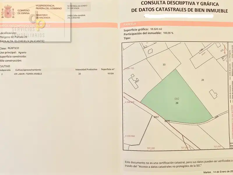 Rural land for sale in Camino de Las Bayas 77, imagen 5