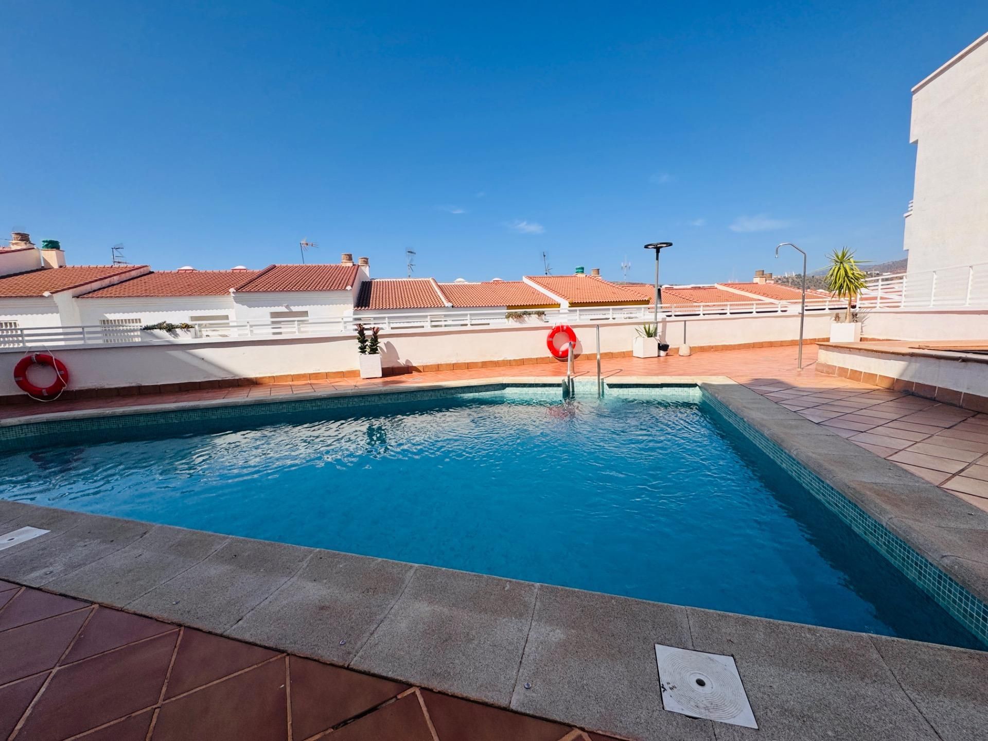 Swimming pool of Flat for sale in Polopos  with Air Conditioner, Balcony and Community pool