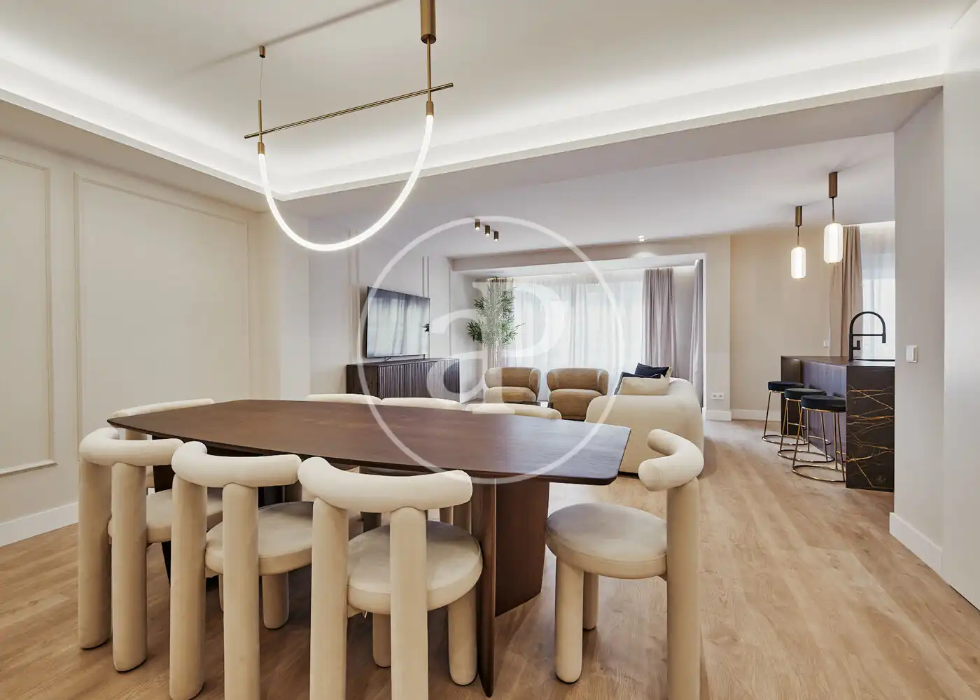 Dining room of Flat for sale in Madrid  with Air Conditioner, Heating and Furnished