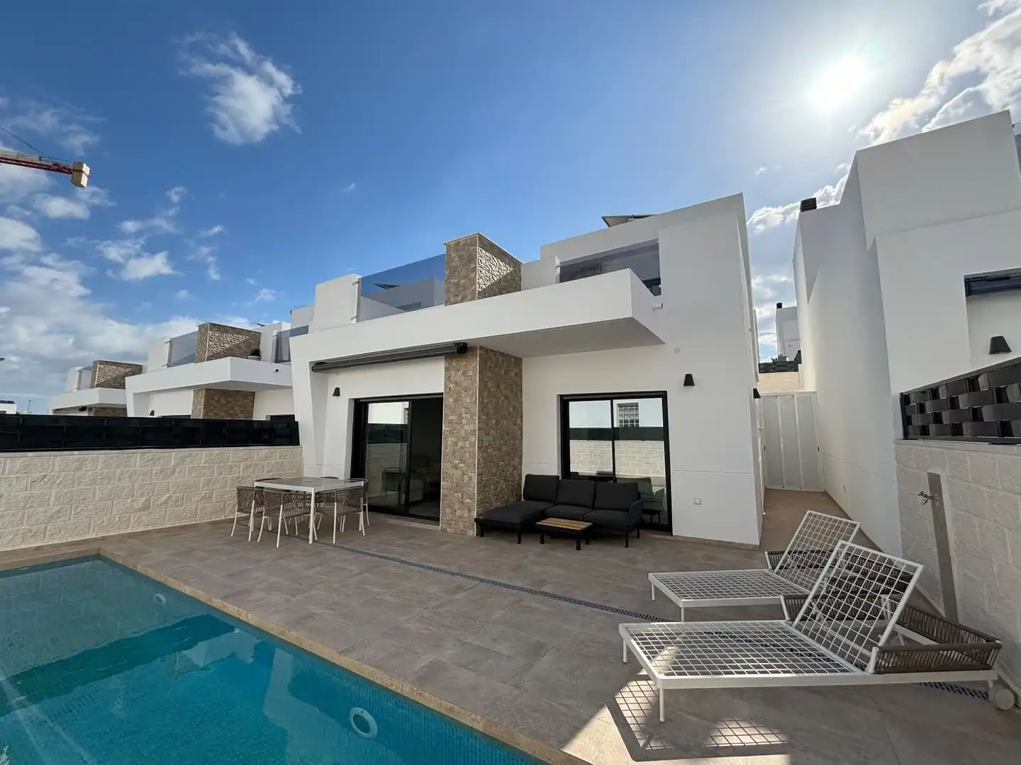 Terraced house with pool for sale in Benijófar