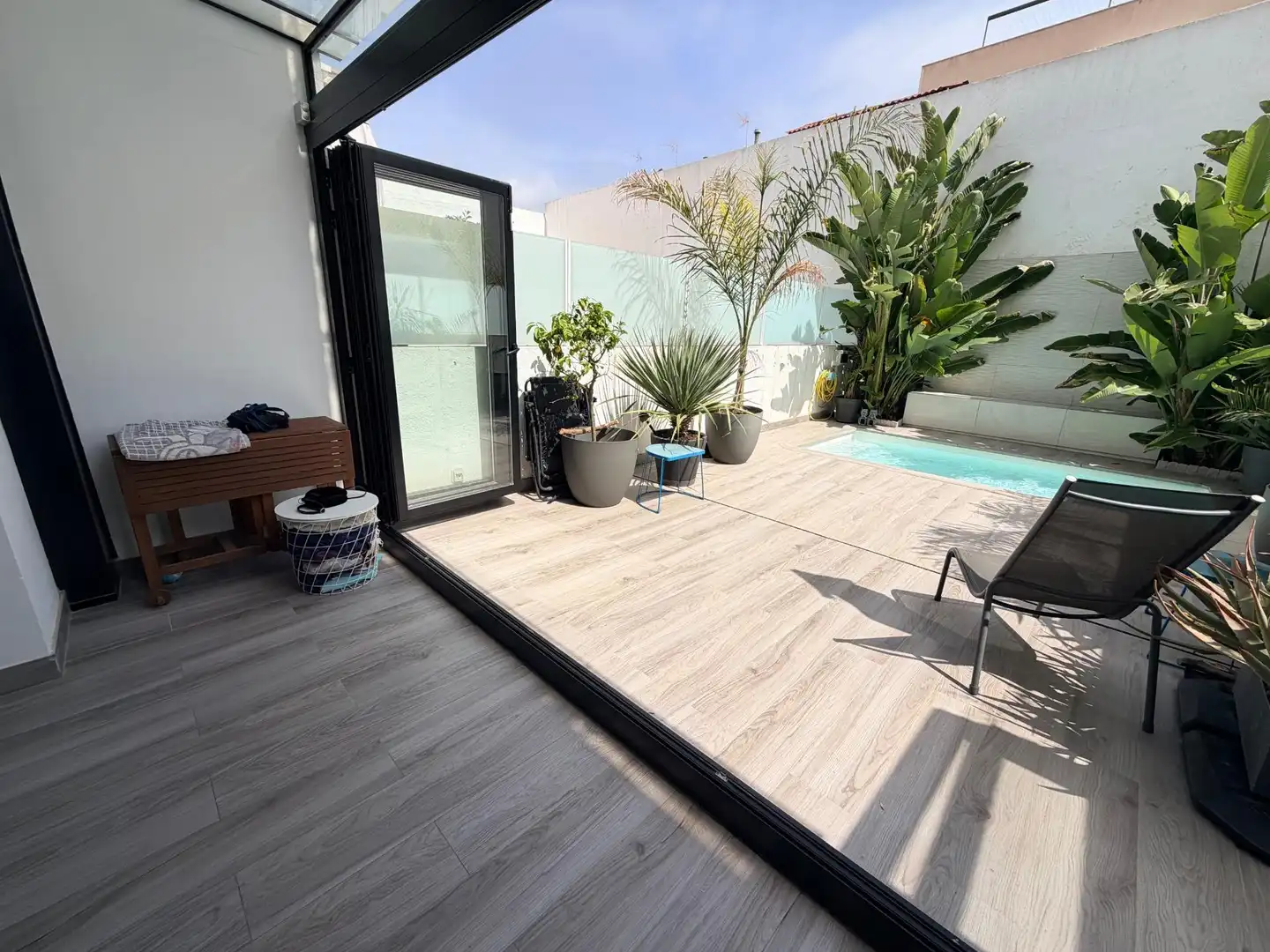 Terrace of Houses for sale in Badalona  with Air Conditioner, Heating and Parquet flooring