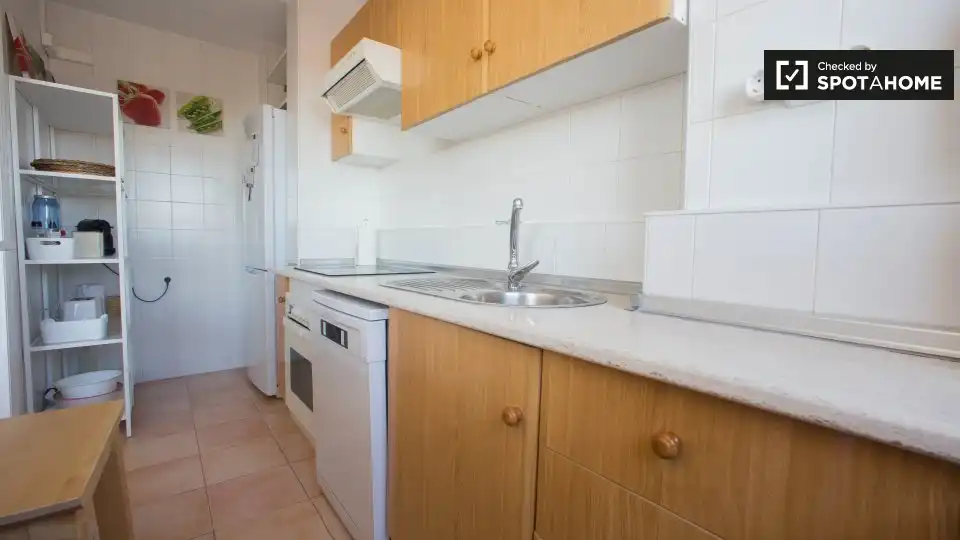 Kitchen of Flat for rent in Valencia  with Air Conditioner, Heating and Furnished