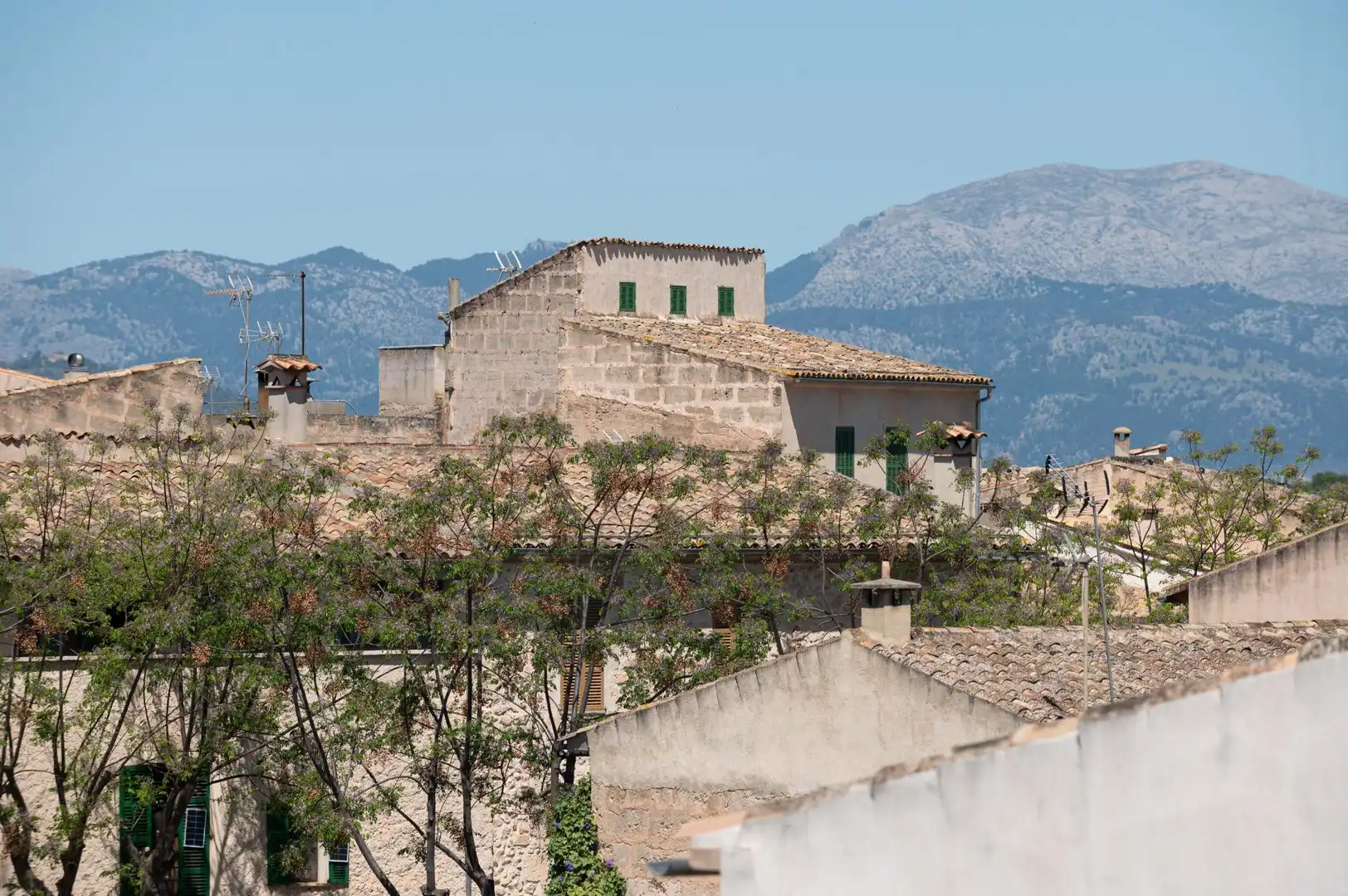 Exterior view of Flat for sale in Sineu  with Air Conditioner, Parquet flooring and Terrace