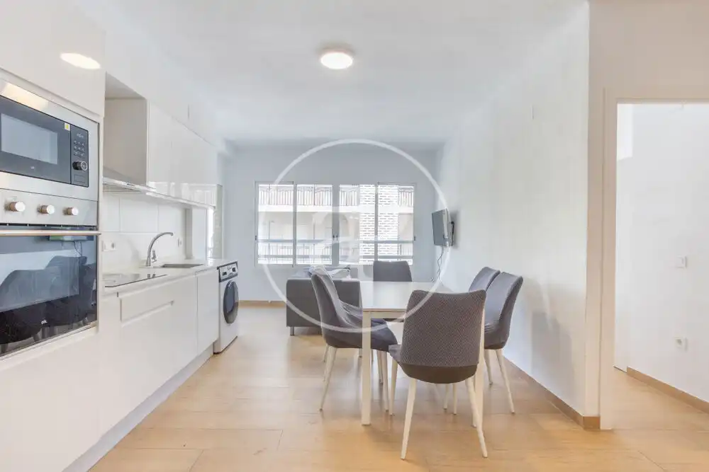 Dining room of Flat for rent in Valencia  with Air Conditioner, Heating and Furnished