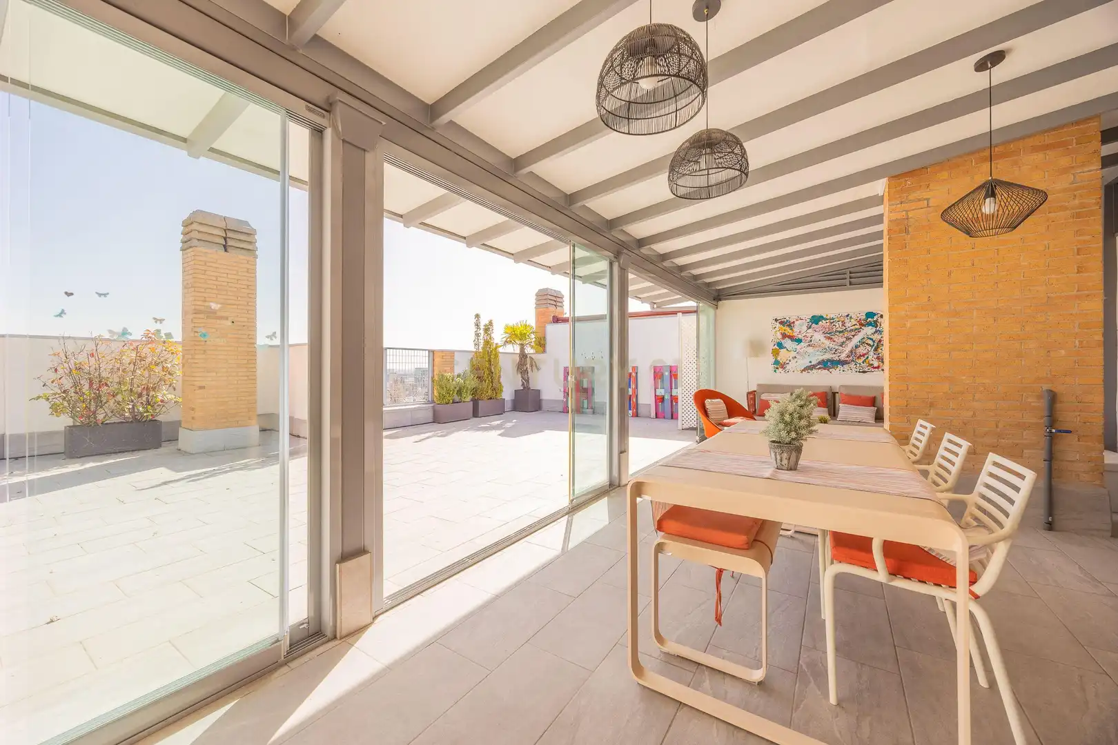 Terraza de Apartamento en venta en Madrid con Piscina