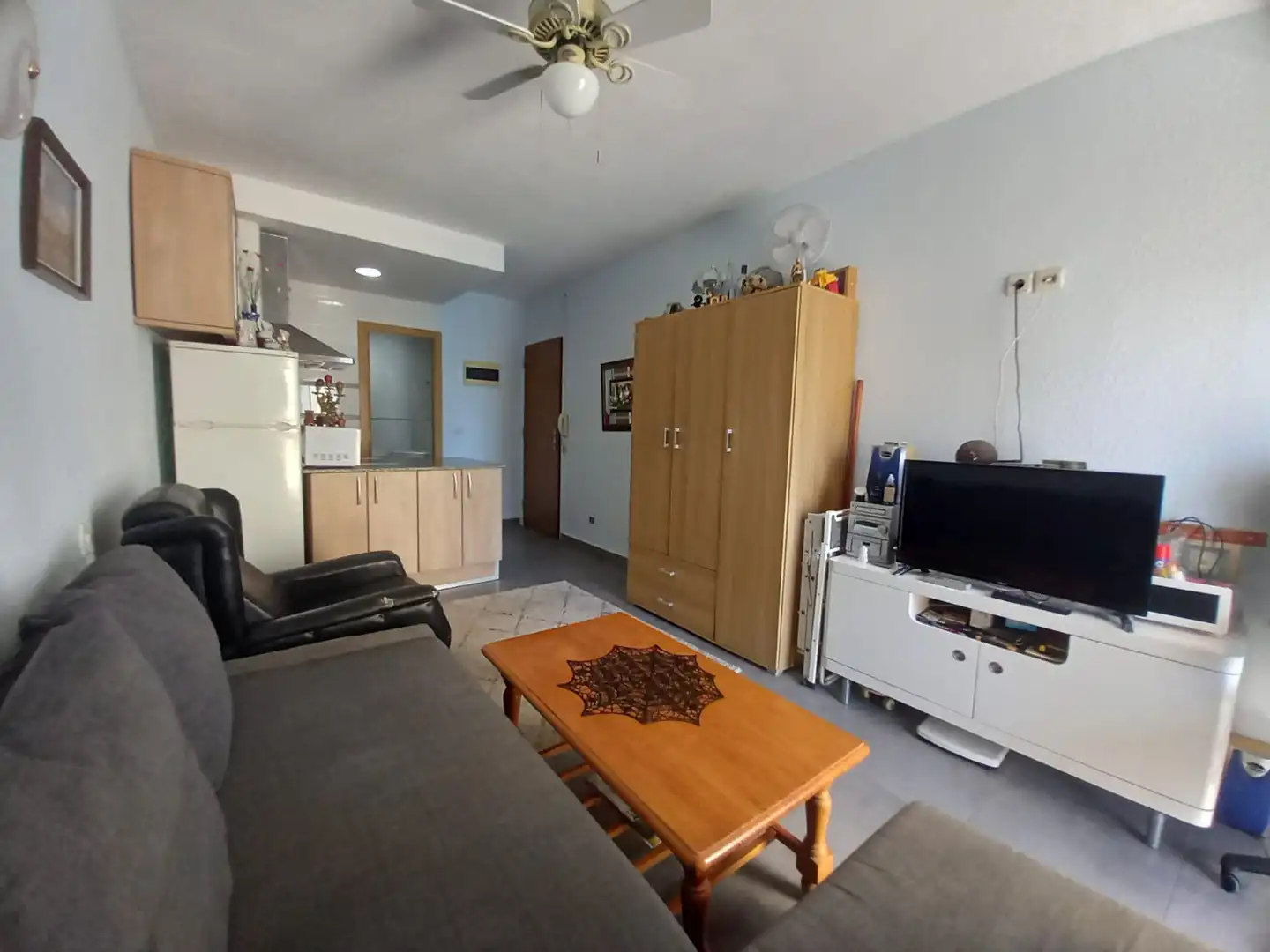 Sala de estar de Estudio en venta en Calpe / Calp con Terraza y Lavadora