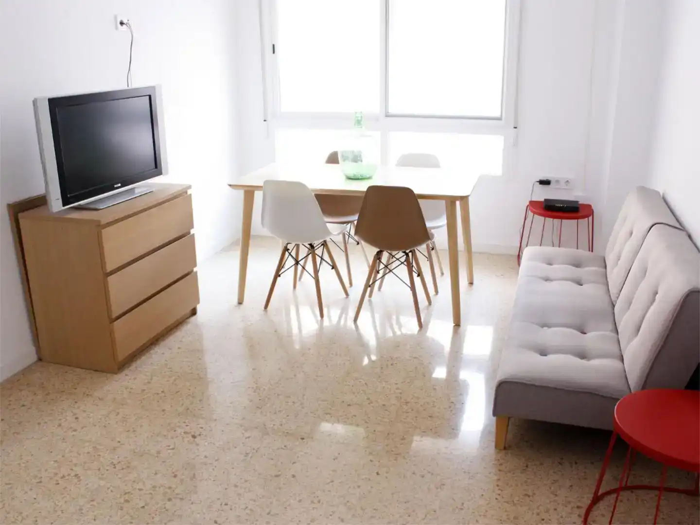Living room of Flat for rent in  Valencia Capital  with Air Conditioner