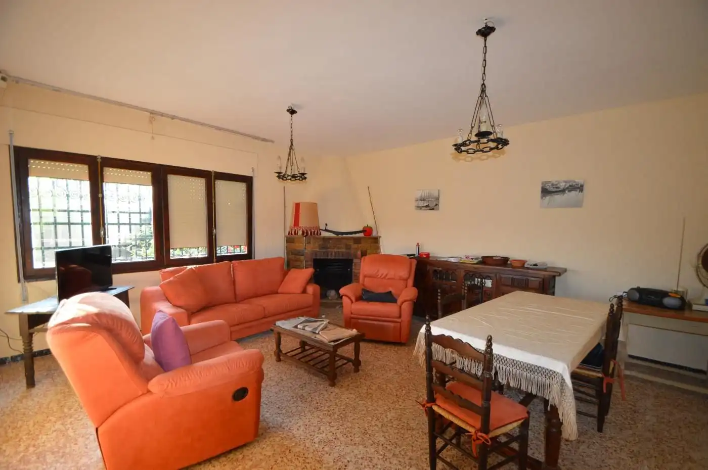 Living room of Houses for sale in Vinaròs  with Private garden, Terrace and Furnished