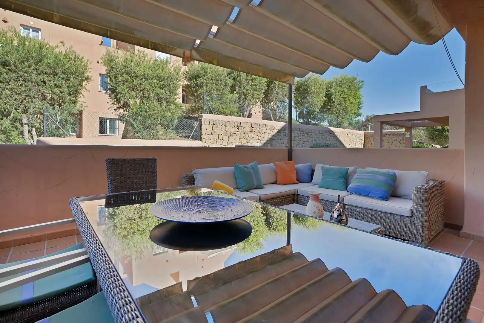 Terrassa de Apartament de lloguer en Marbella amb Jardí privat, Terrassa i Moblat