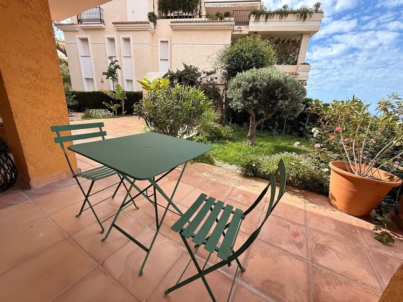 Terraza de Apartamento de alquiler en Altea con Aire acondicionado, Calefacción y Jardín privado