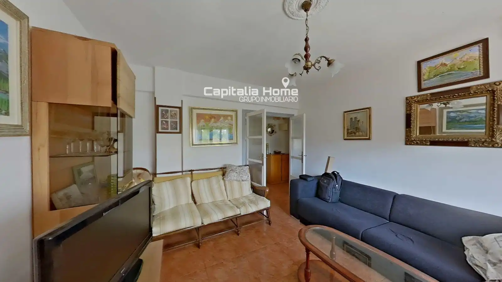 Sala de estar de Piso en venta en Alicante / Alacant con Aire acondicionado, Calefacción y Amueblado