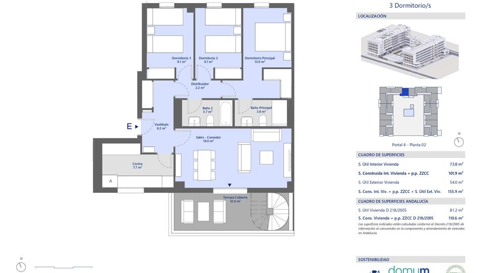 Photo 1 from new construction home in Flat for sale in Parcelas R. y R., Palmas Altas, Bellavista, Sevilla