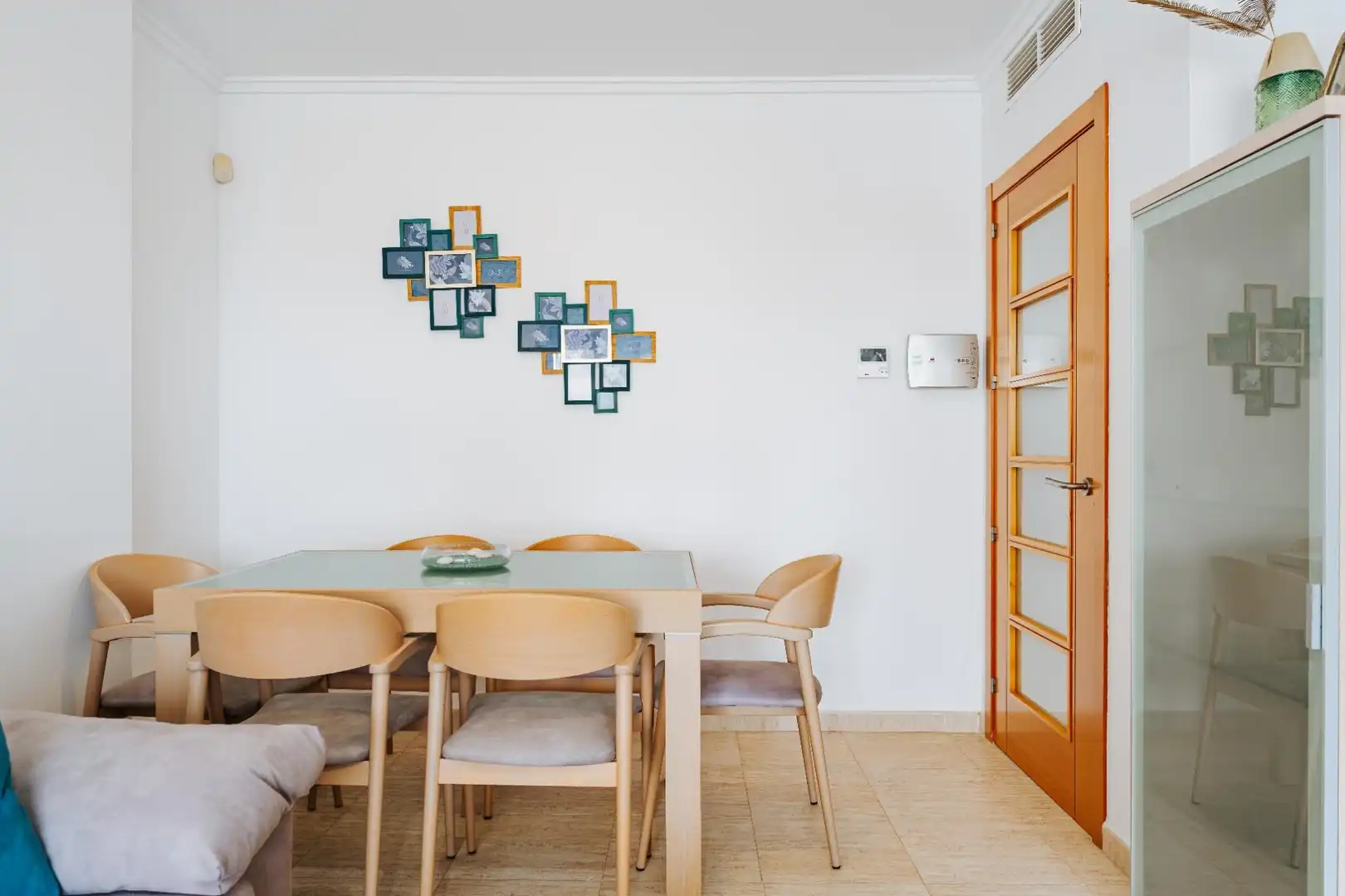 Menjador de Apartament de lloguer en Villajoyosa / La Vila Joiosa amb Aire condicionat, Calefacció i Jardí privat