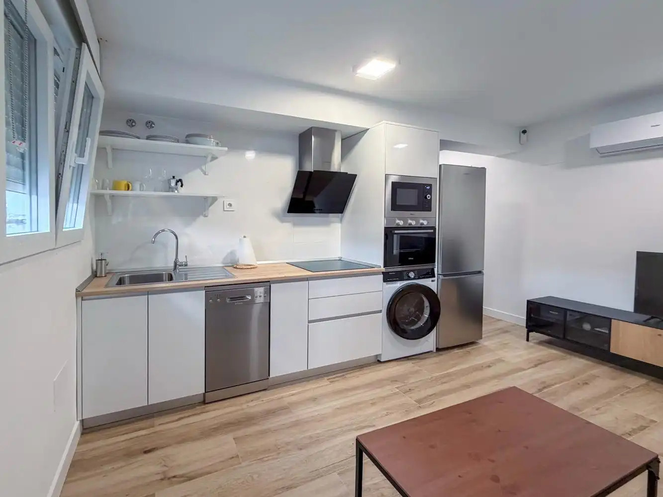 Kitchen of Lofts for rent in Madrid  with Air Conditioner, Heating and Furnished