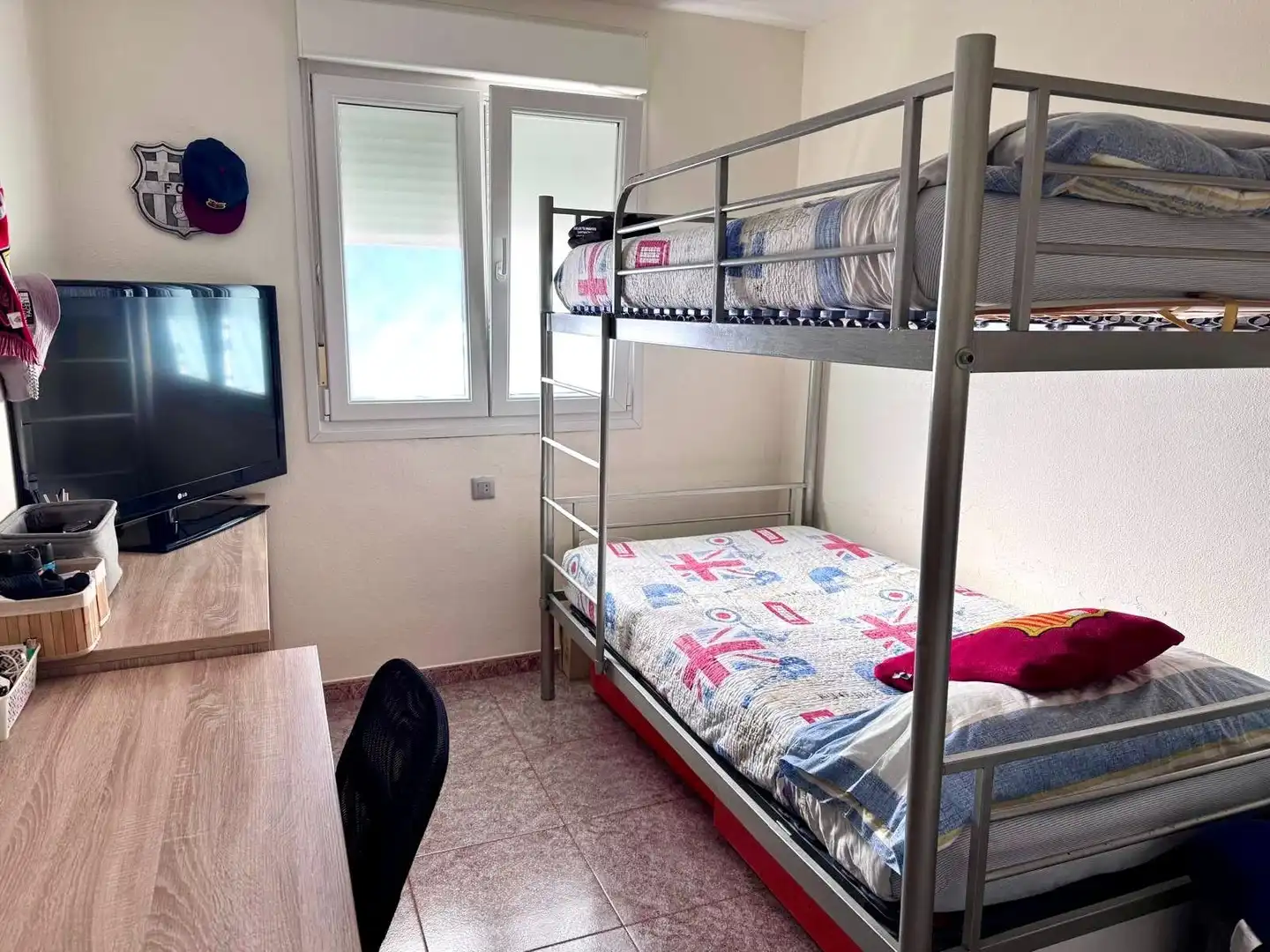 Bedroom of Flat for sale in Almería  with Air Conditioner, Terrace and Community pool