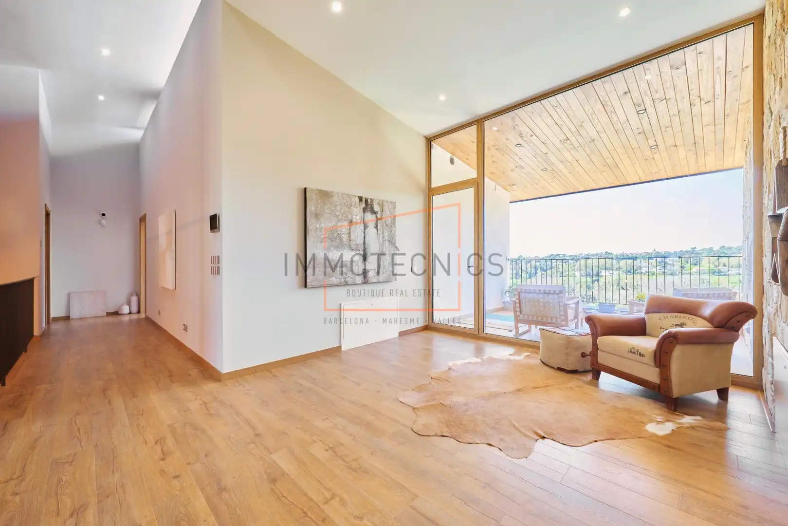 Sala d'estar de Casa o xalet en venda en Santa Eulàlia de Ronçana amb Aire condicionat, Jardí privat i Terrassa
