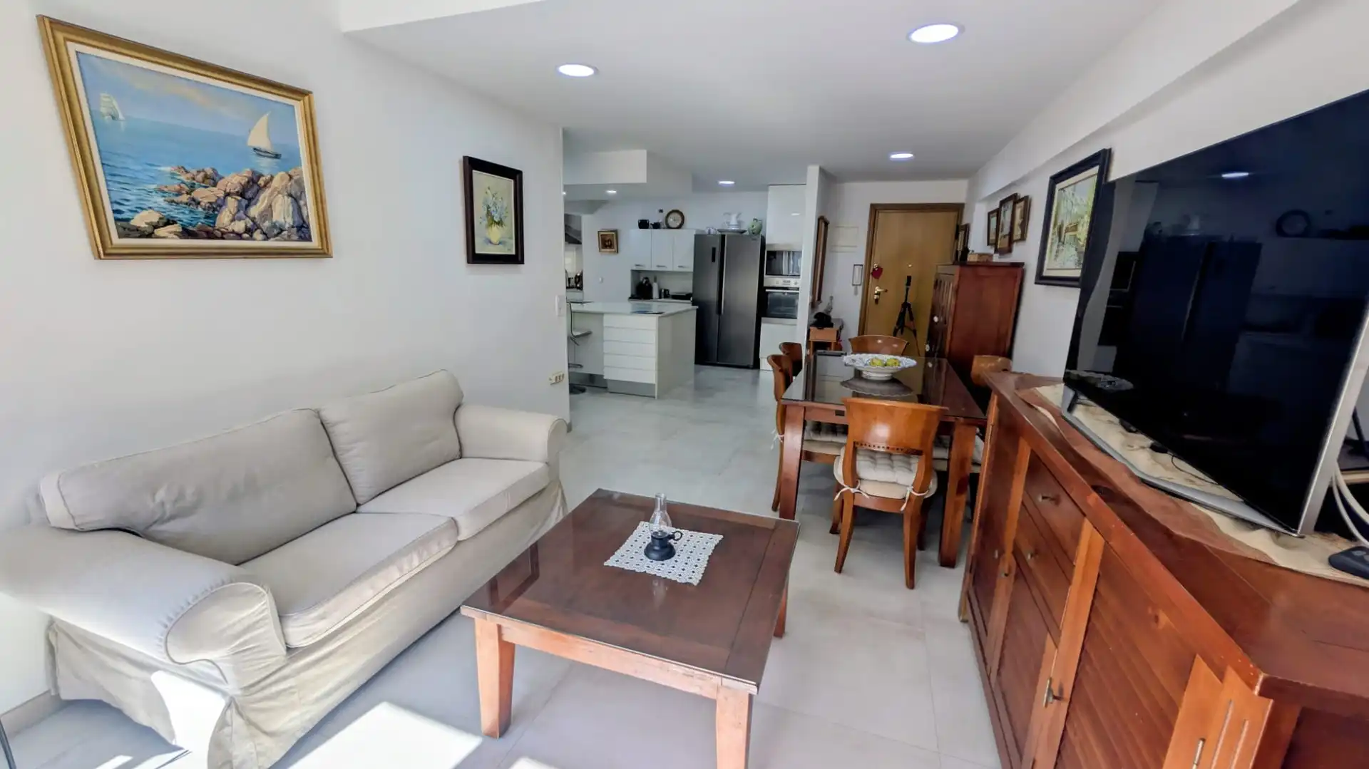Living room of Flat for sale in Valencia  with Air Conditioner and Balcony