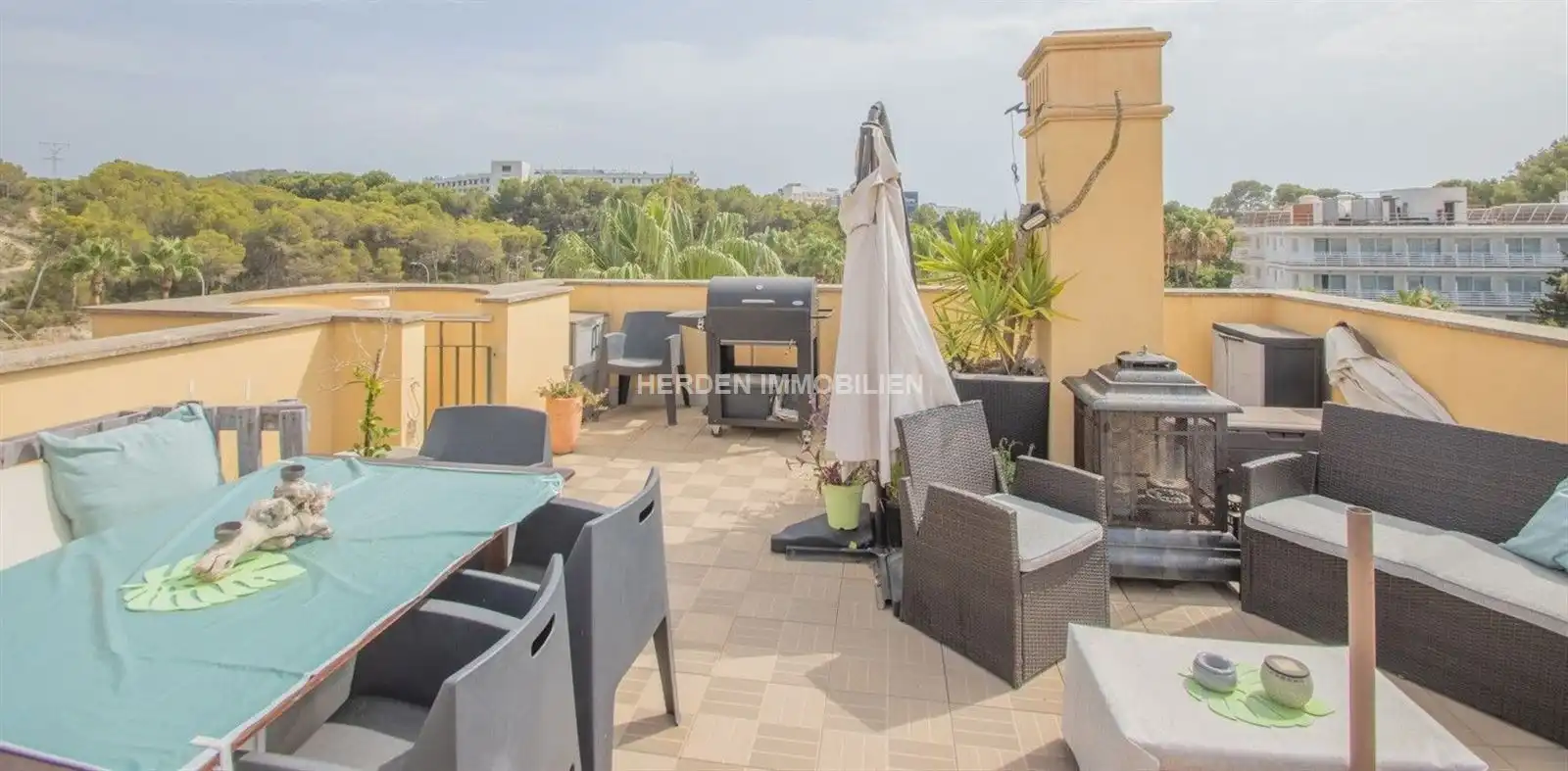 Terrasse von Dachboden zum Verkauf in Calvià mit Klimaanlage, Heizung und Terrasse