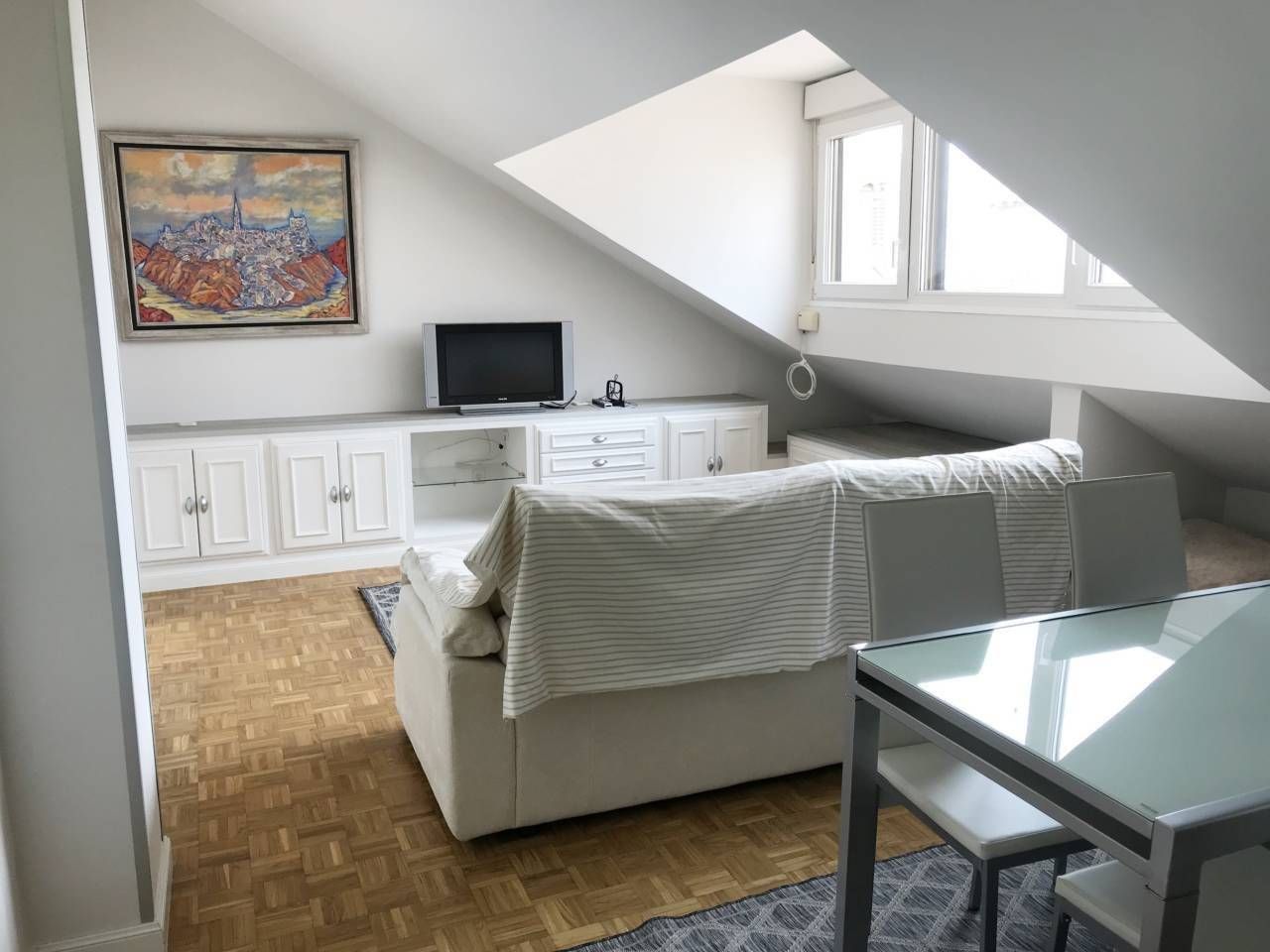 Living room of Flat to rent in  Toledo Capital  with Air Conditioner, Heating and Parquet flooring