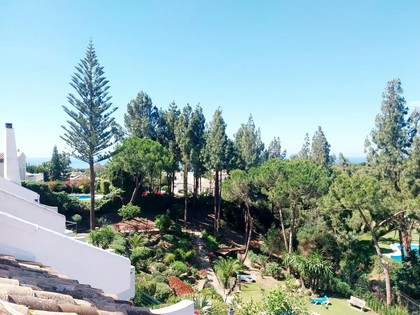 Garten von Einfamilien-Reihenhaus zum Verkauf in Mijas mit Klimaanlage, Heizung und Terrasse