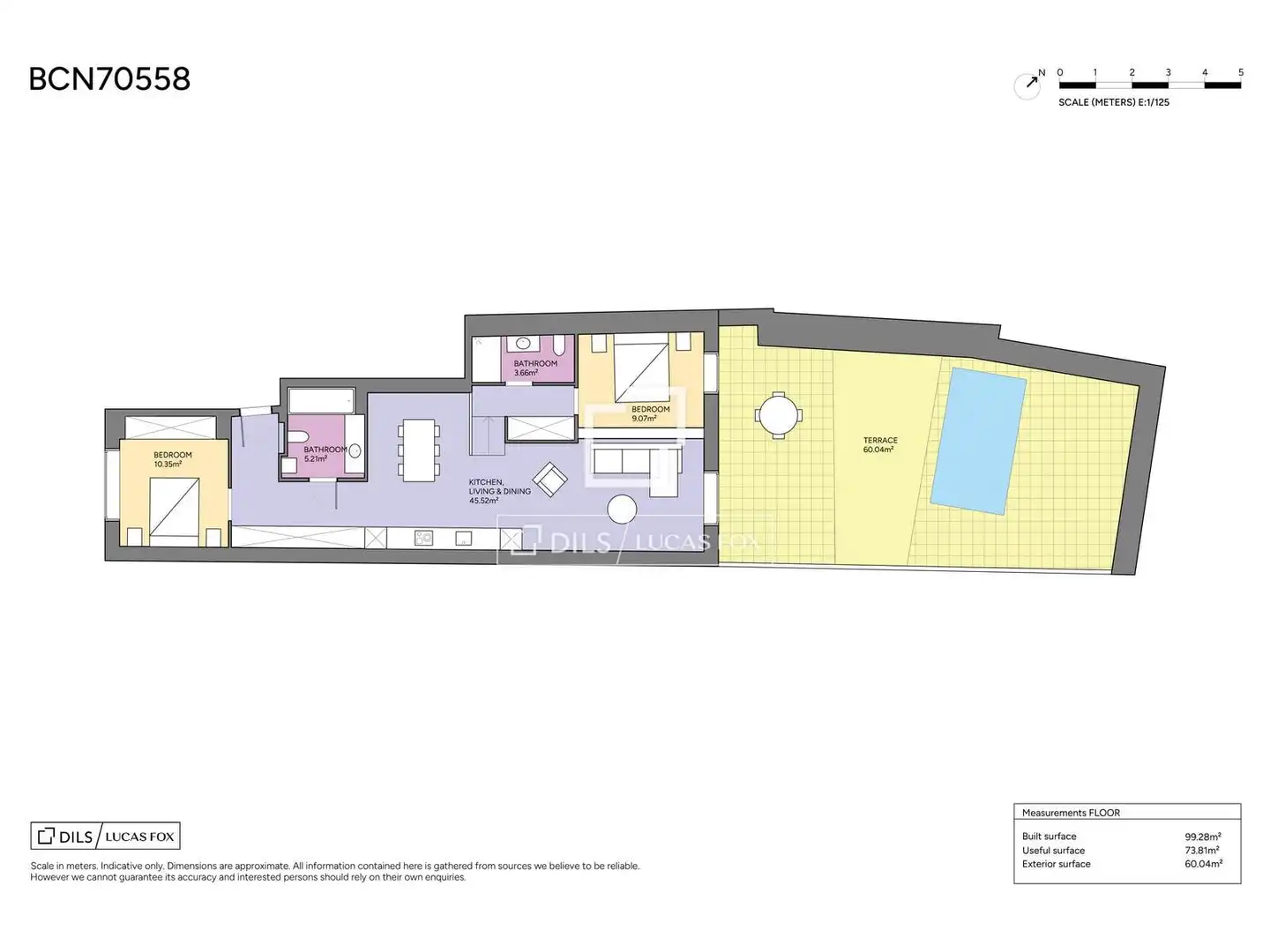 Wohnung zum Verkauf in Barcelona mit Klimaanlage und Terrasse