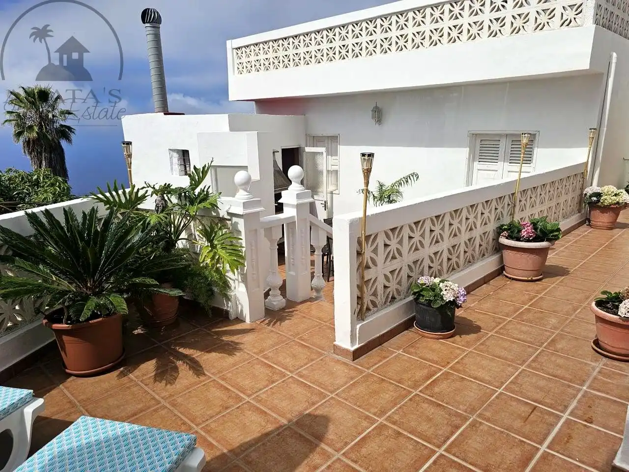Terrassa de Casa o xalet en venda en La Guancha amb Jardí privat i Moblat
