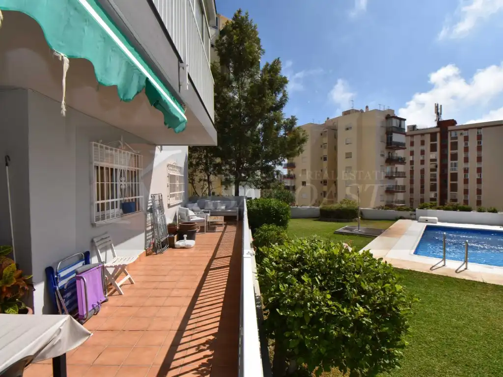 Terrace of Flat for sale in Fuengirola  with Air Conditioner, Private garden and Terrace