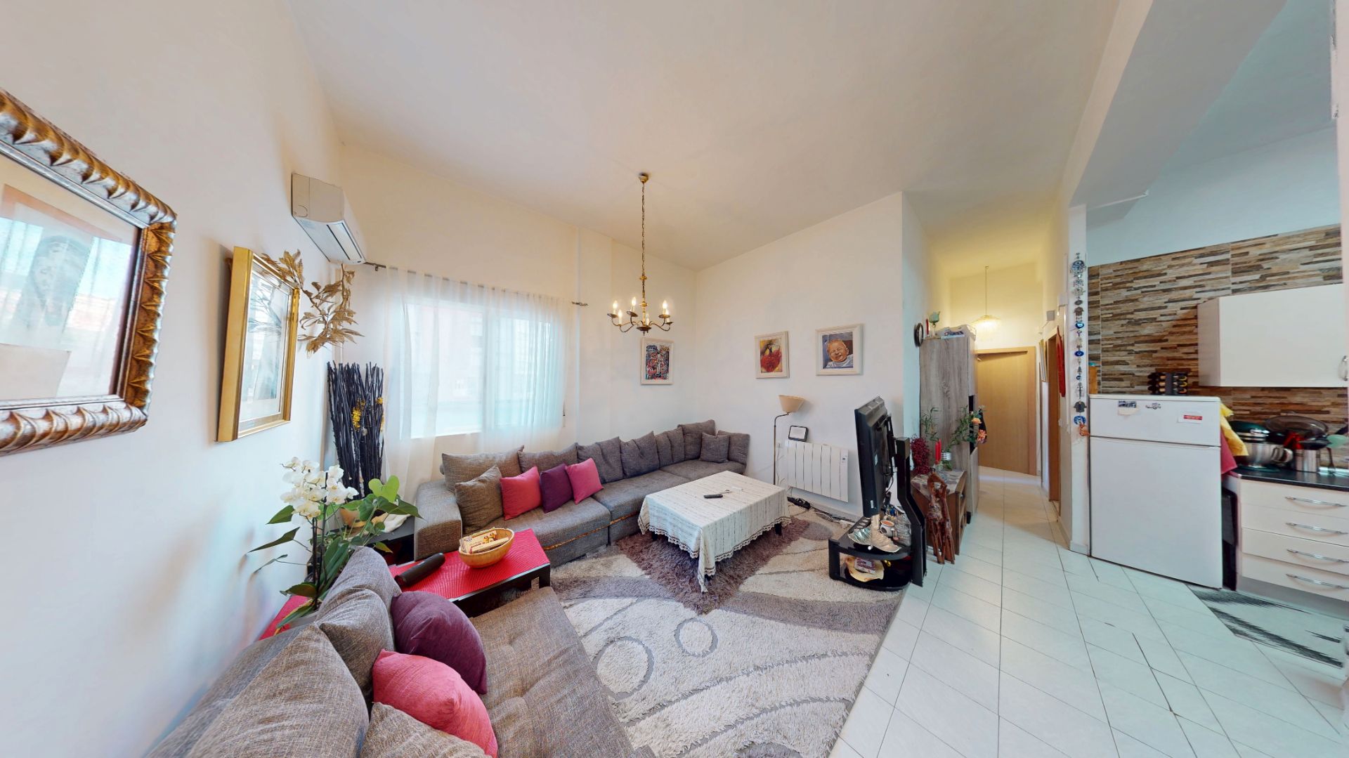 Living room of Flat for sale in Alicante / Alacant  with Air Conditioner and Furnished