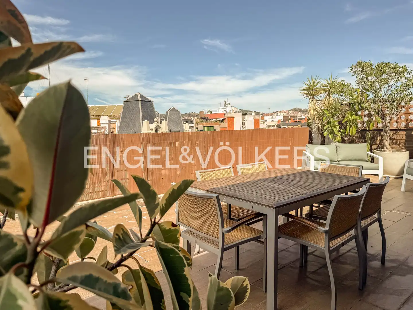 Terraza de Ático de alquiler en Barcelona con Aire acondicionado, Calefacción y Parquet