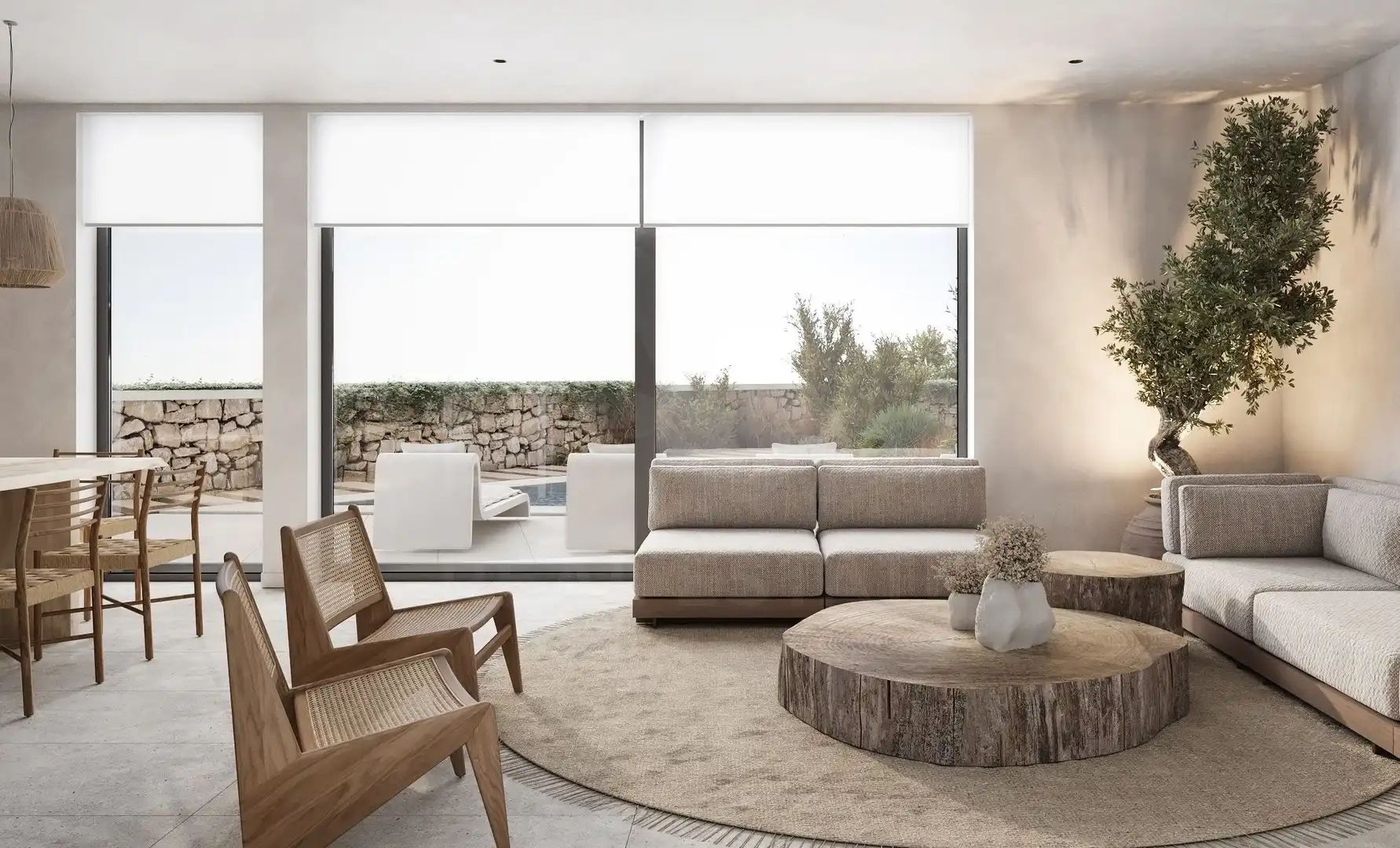 Sala de estar de Casa o chalet en venta en Ciutadella de Menorca con Aire acondicionado, Calefacción y Piscina